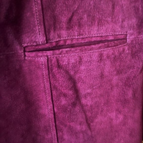 Cranberry leather/suede new jacket - Picture 3 of 14